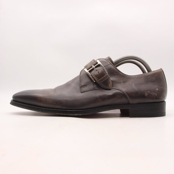 Magnanni Marco II Grey Single Monk Strap Men\'s Size 9.5 M Dress Shoes main image 6